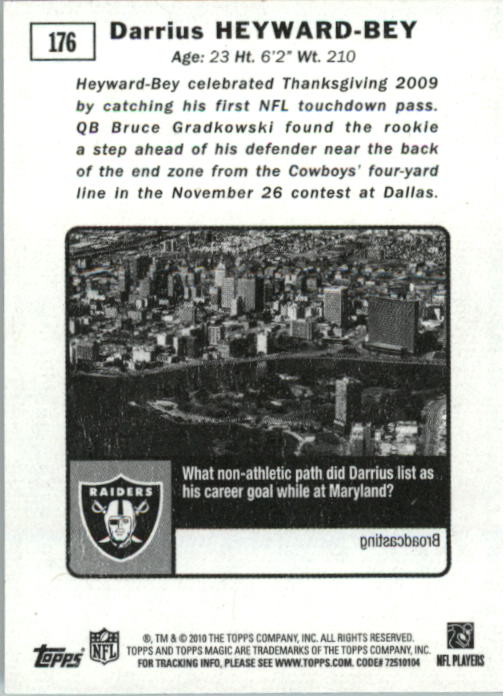 2010 Topps Magic Mini Football Card Pick - Picture 282 of 411