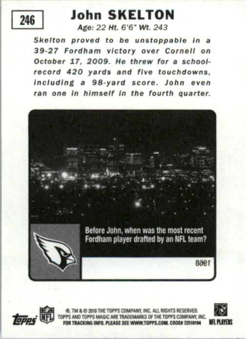 2010 Topps Magic Mini Football Card Pick - Picture 407 of 411