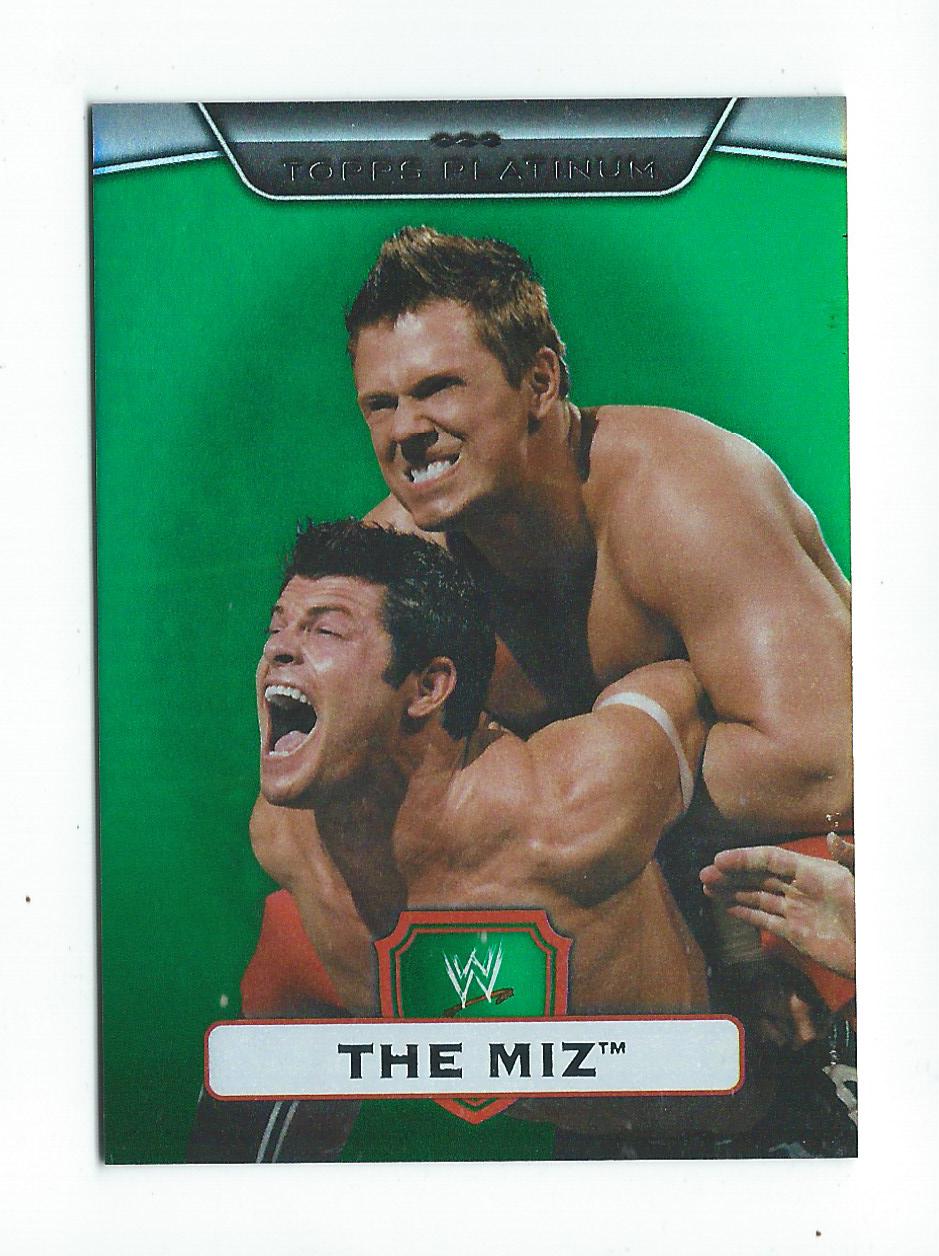 2010 Topps Platinum WWE Green #8 The Miz