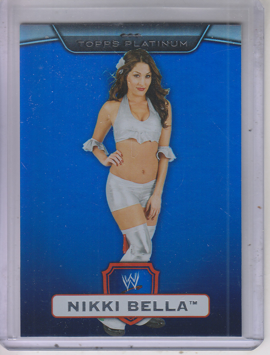 2010 Topps Platinum WWE Blue #87 Nikki Bella