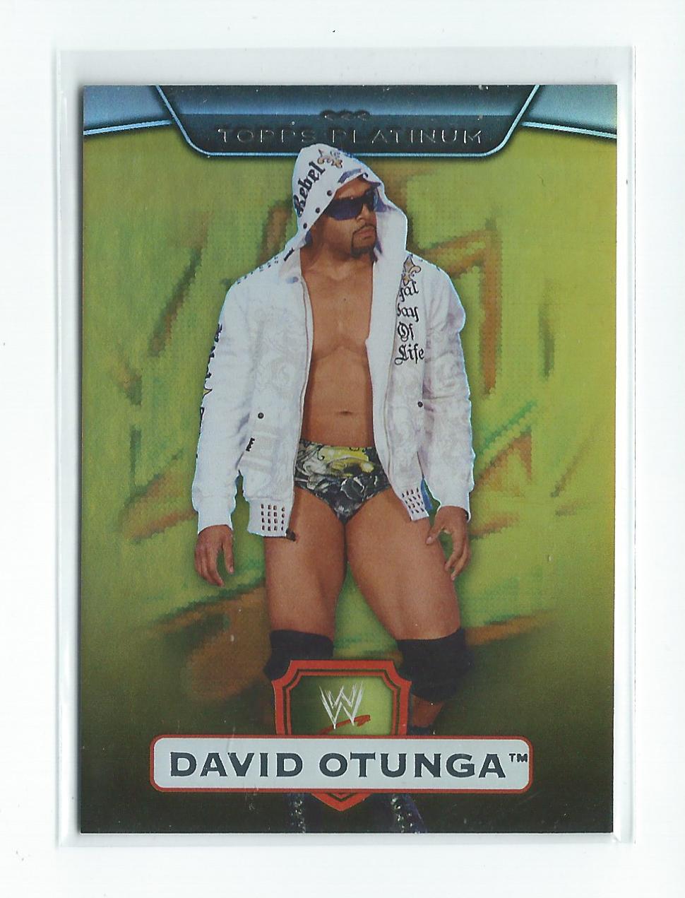 2010 Topps Platinum WWE Gold #52 David Otunga