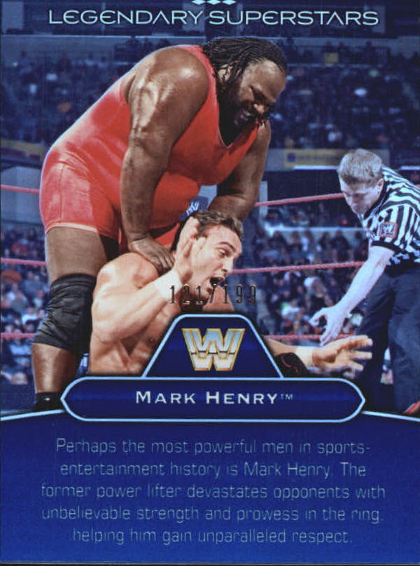 2010 Topps Platinum WWE Legendary Superstars Blue #LS7 Mark Henry/One Man Gang