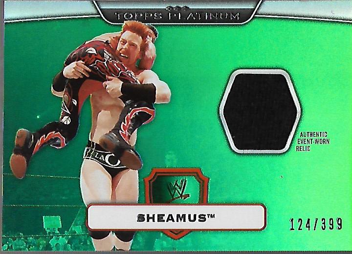 2010 Topps Platinum WWE Relics Green #100 Sheamus