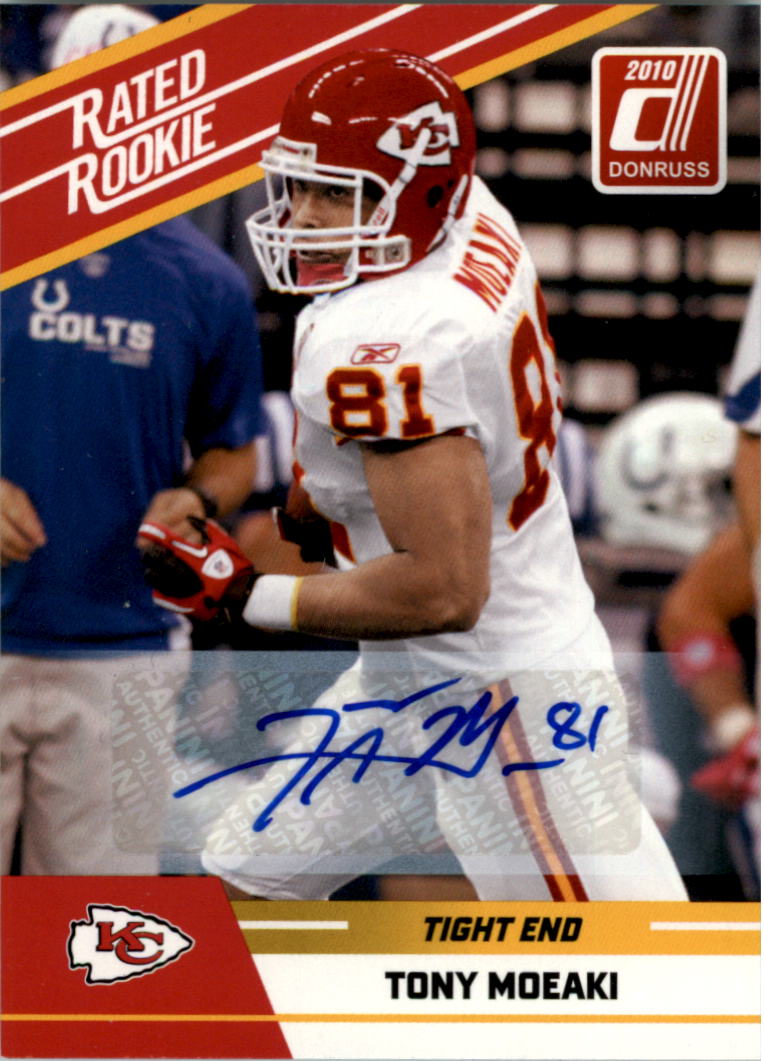 2010 Donruss Rated Rookies Autographs #97 Tony Moeaki