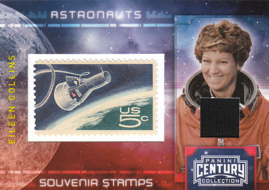 2010 Panini Century Astronauts Five Cent Stamp Materials #5 Eileen Collins