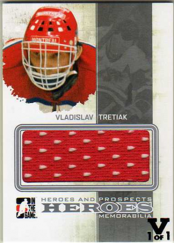 2010-11 ITG Heroes and Prospects Heroes Game Used Jerseys Silver #HM10 Vladislav Tretiak