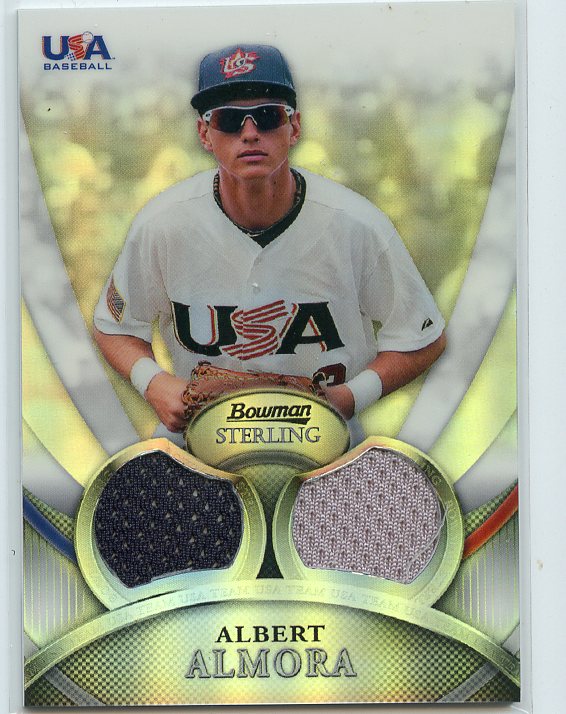 2010 Bowman Sterling USA Baseball Relics Refractors #USAR1 Albert Almora