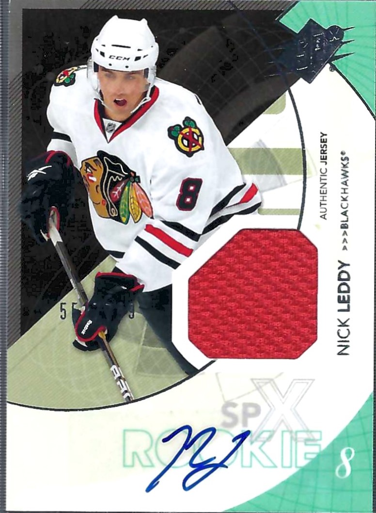 2010-11 SPx #168 Nick Leddy JSY AU RC