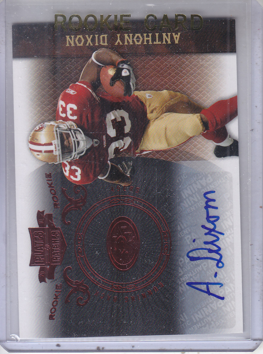 2010 Panini Plates and Patches #103 Anthony Dixon AU/449 RC