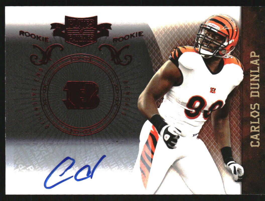2010 Panini Plates and Patches #112 Carlos Dunlap AU/99 RC
