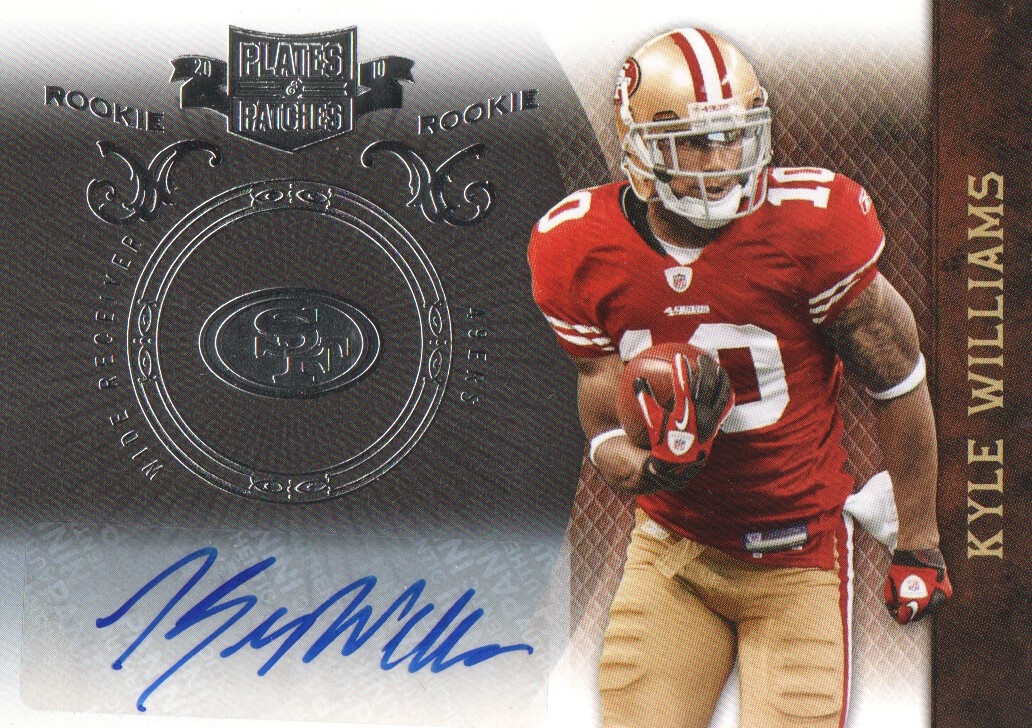 2010 Panini Plates and Patches Signatures Silver #163 Kyle Williams