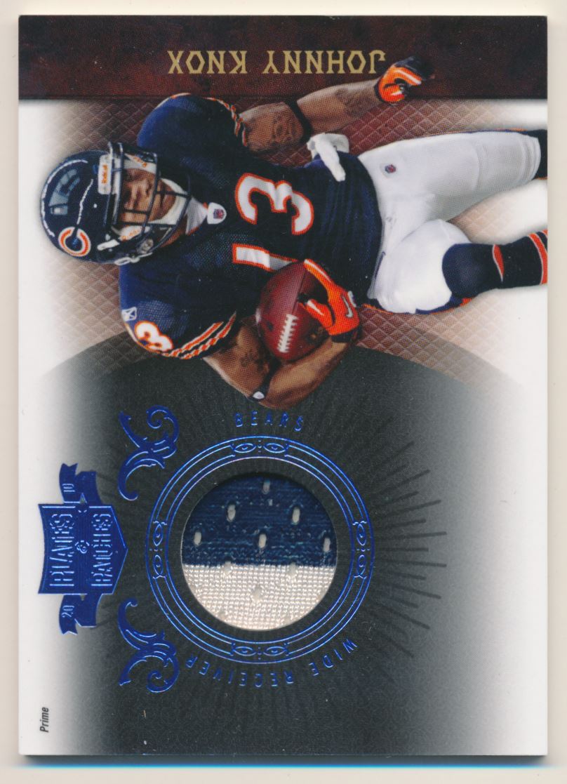 2010 Panini Plates and Patches Jerseys Prime #17 Johnny Knox/40
