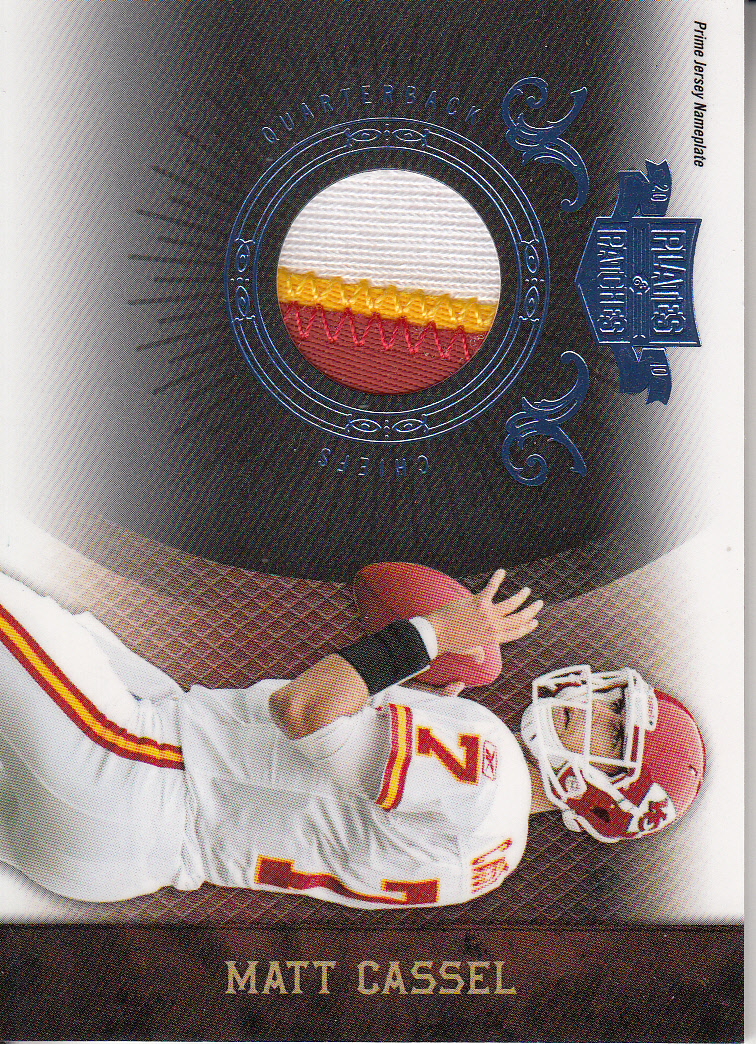 2010 Panini Plates and Patches Jerseys Prime Nameplate #48 Matt Cassel/25