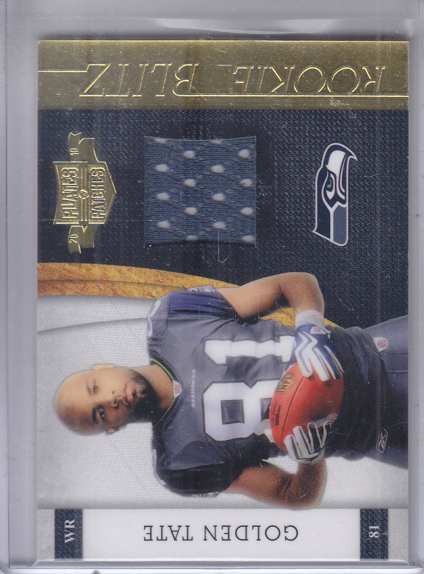 2010 Panini Plates and Patches Rookie Blitz Materials #15 Golden Tate