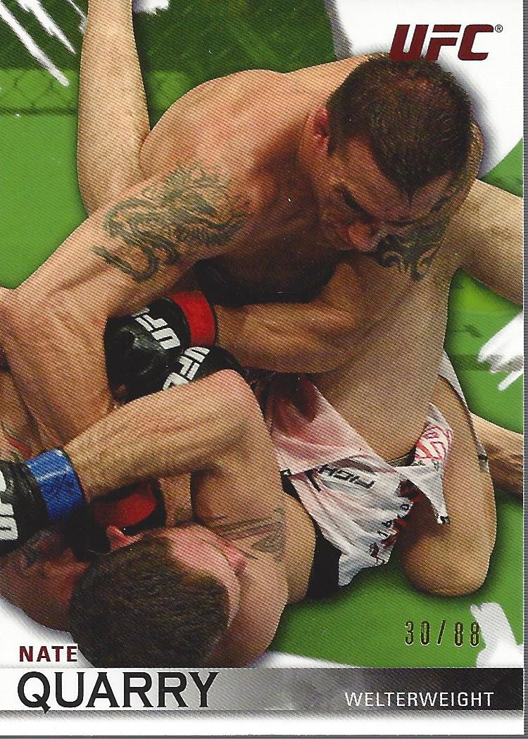 2010 Topps UFC Knockout Green #74 Nate Quarry