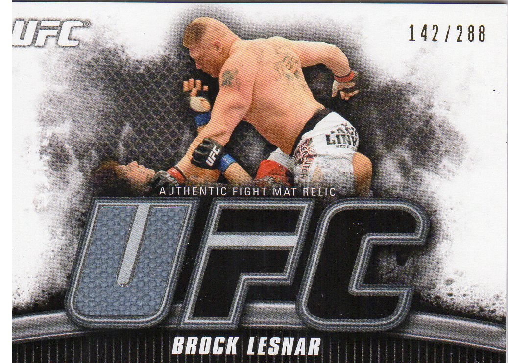 2010 Topps UFC Knockout Fight Mat Relics #FMBL Brock Lesnar