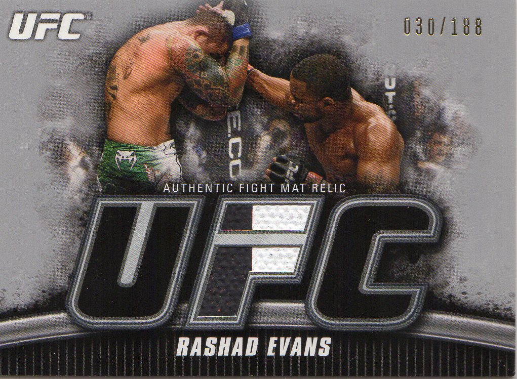 2010 Topps UFC Knockout Fight Mat Relics Silver #FMRE Rashad Evans