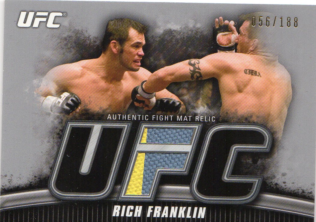 2010 Topps UFC Knockout Fight Mat Relics Silver #FMRF Rich Franklin