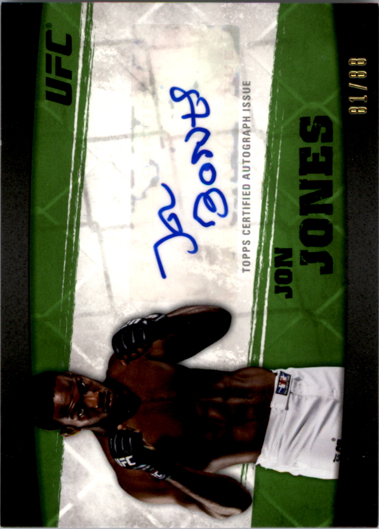 2010 Topps UFC Knockout Autographs Green #AJJ Jon Jones