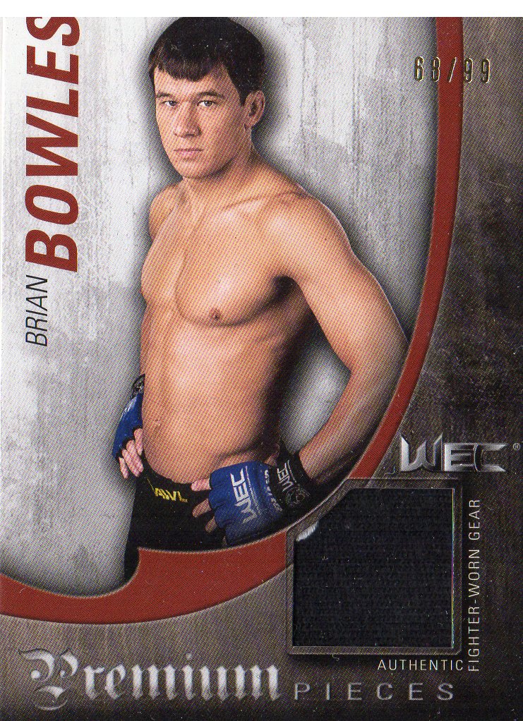 2010 Topps UFC Knockout Premium Pieces Relics #PPBB Brian Bowles