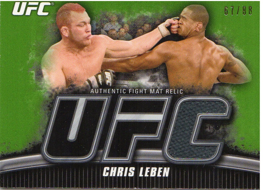 2010 Topps UFC Knockout Fight Mat Relics Green #FMCL Chris Leben