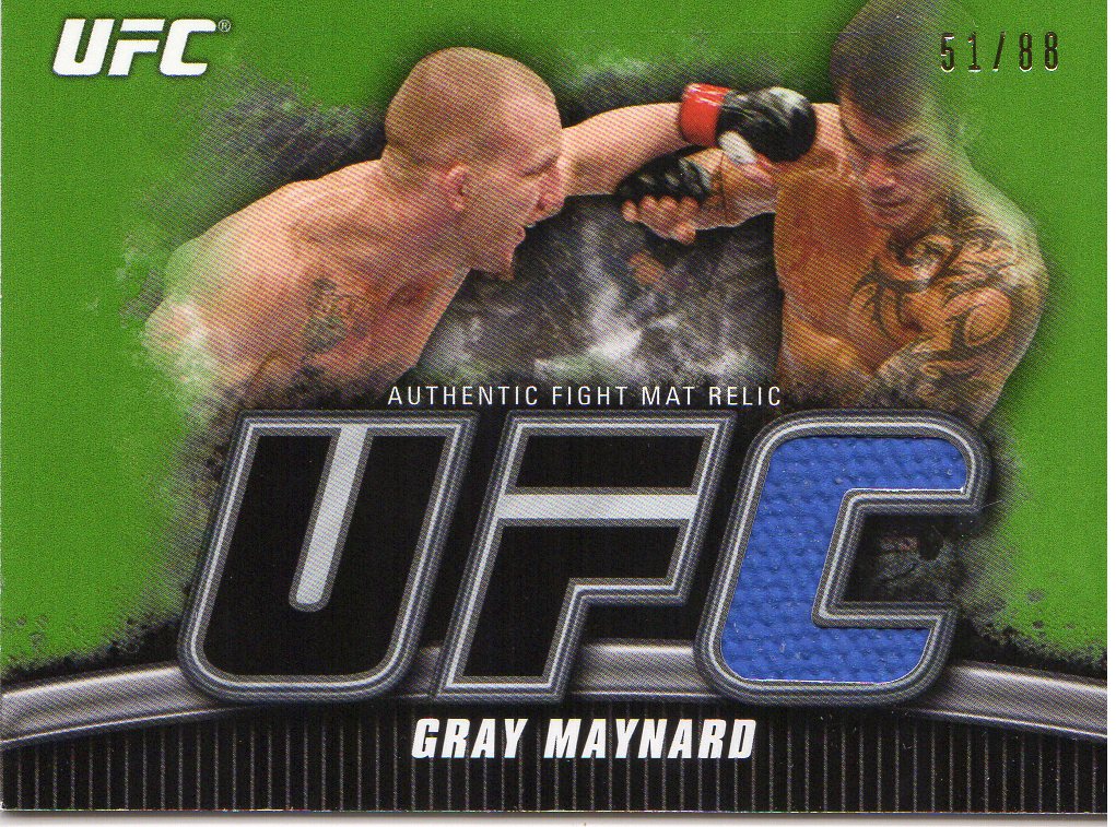2010 Topps UFC Knockout Fight Mat Relics Green #FMGM Gray Maynard