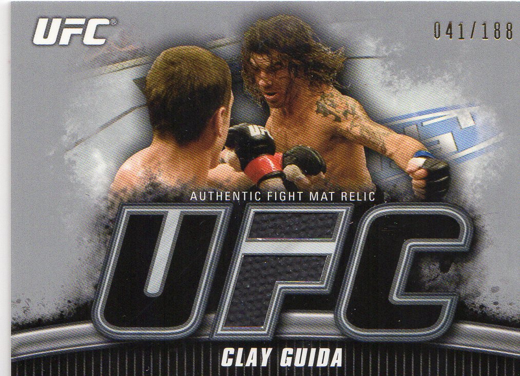 2010 Topps UFC Knockout Fight Mat Relics Silver #FMCG Clay Guida