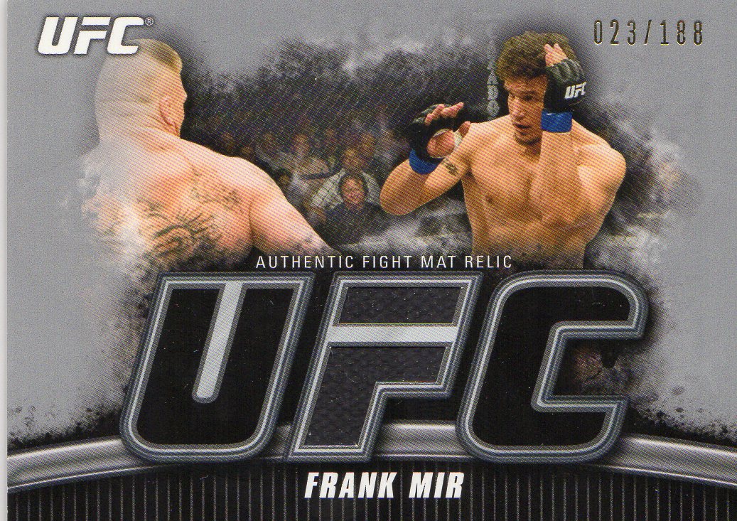 2010 Topps UFC Knockout Fight Mat Relics Silver #FMFM Frank Mir