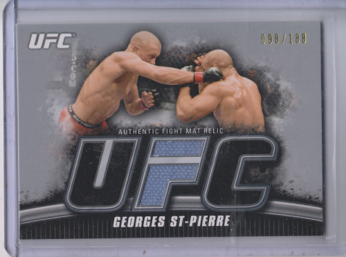 2010 Topps UFC Knockout Fight Mat Relics Silver #FMGSP Georges St-Pierre