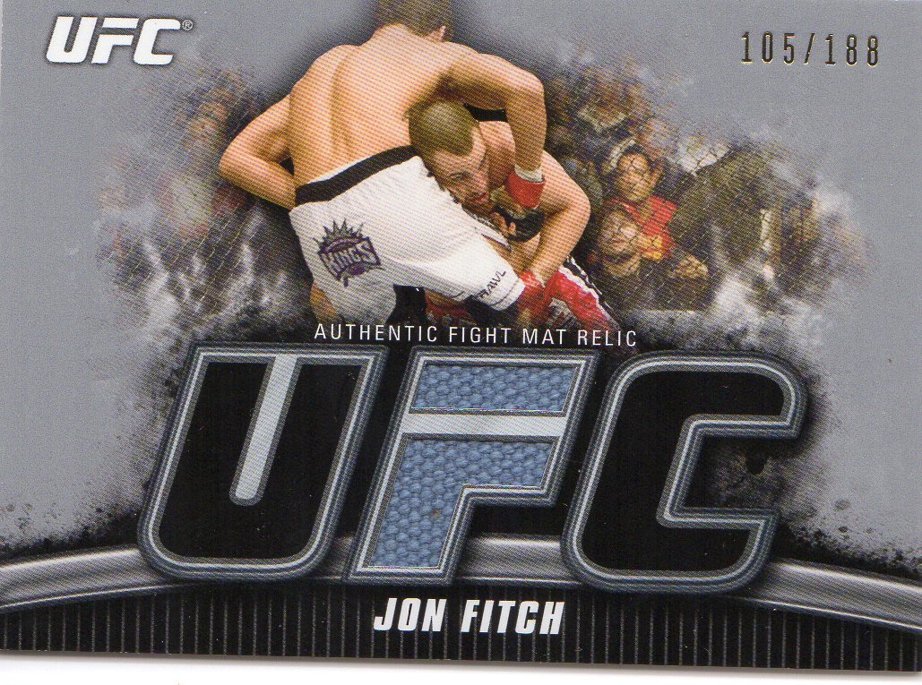 2010 Topps UFC Knockout Fight Mat Relics Silver #FMJF Jon Fitch
