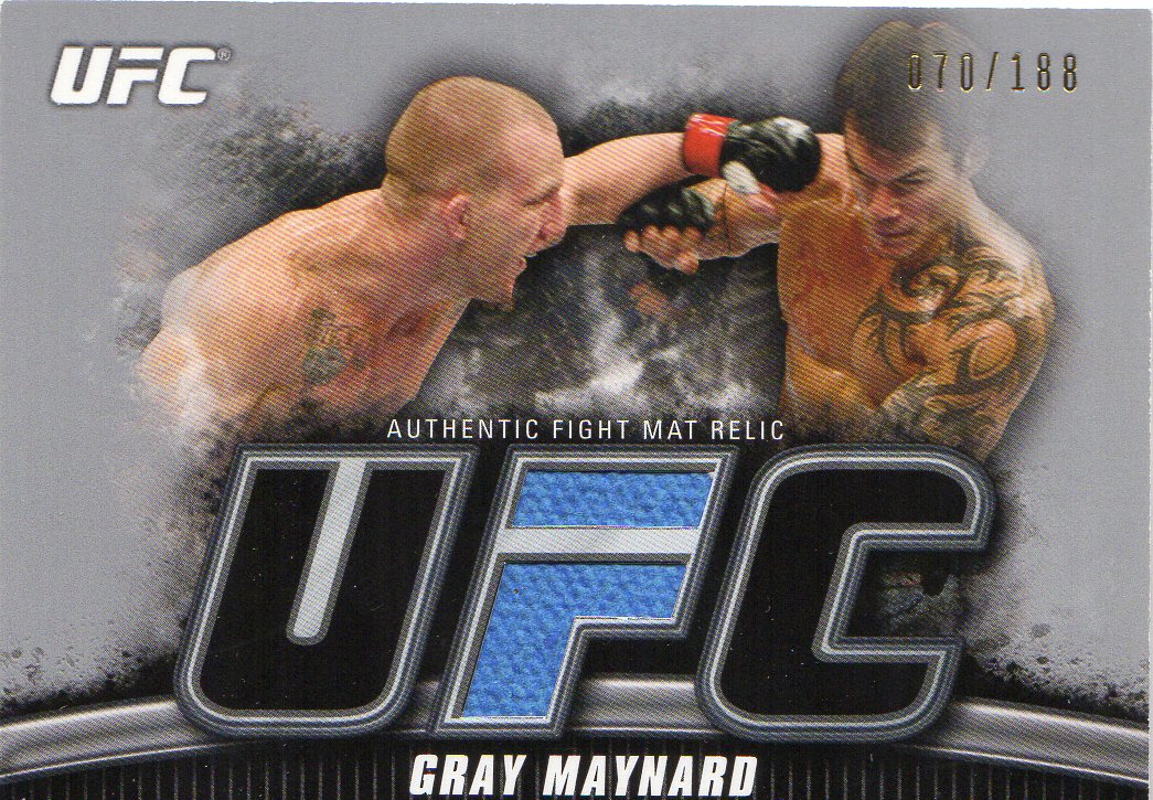 2010 Topps UFC Knockout Fight Mat Relics Silver #FMGM Gray Maynard