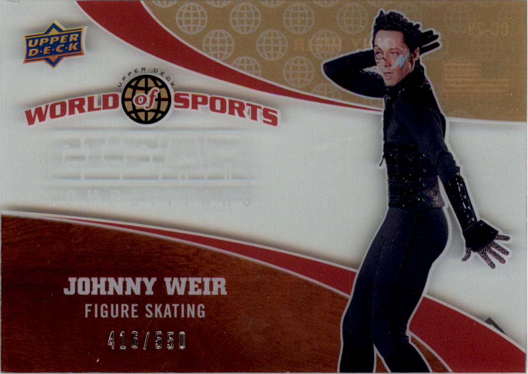 2010 Upper Deck World of Sports Clear Competitors #CC29 Johnny Weir
