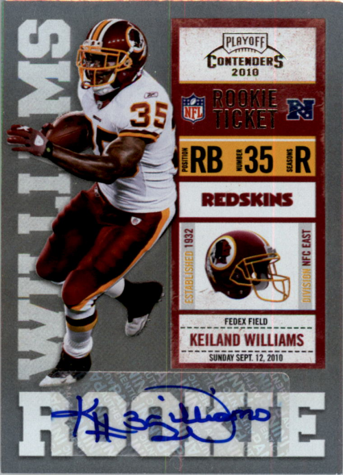 2010 Playoff Contenders #158 Keiland Williams AU/500* RC