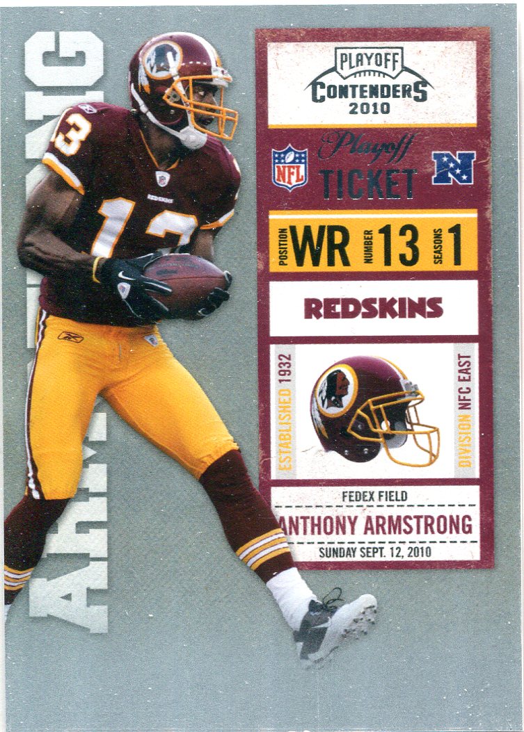 2010 Playoff Contenders Playoff Ticket #100 Anthony Armstrong