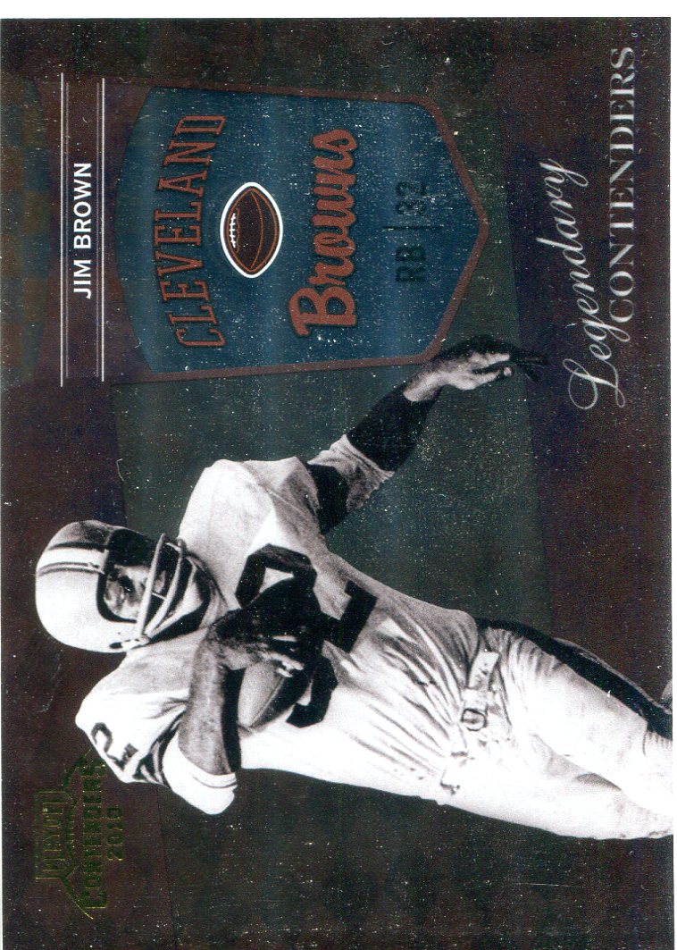 2010 Playoff Contenders Legendary Contenders Gold #3 Jim Brown
