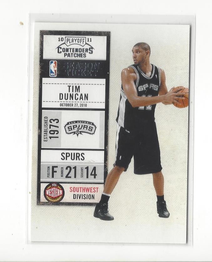Tim Duncan cards (1998-2016) Spurs - You Choose - Bild 252 von 294