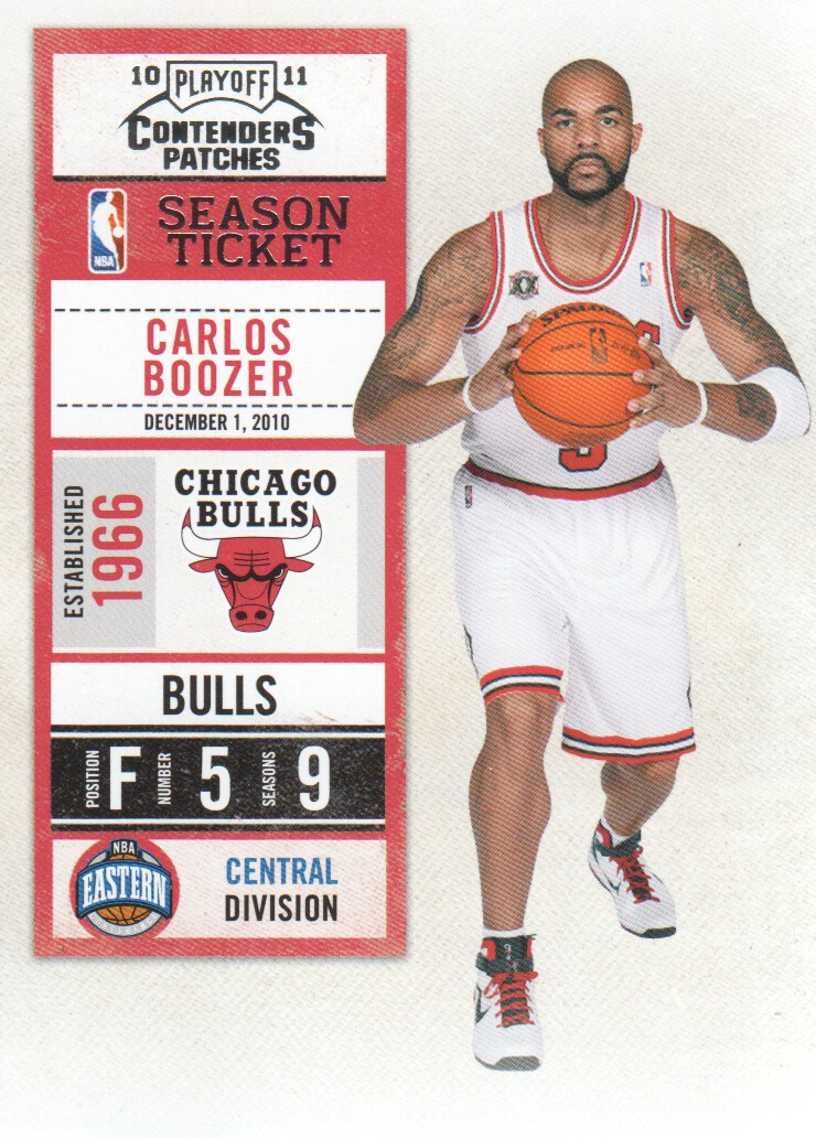 2010-11 Playoff Contenders Patches #70 Carlos Boozer