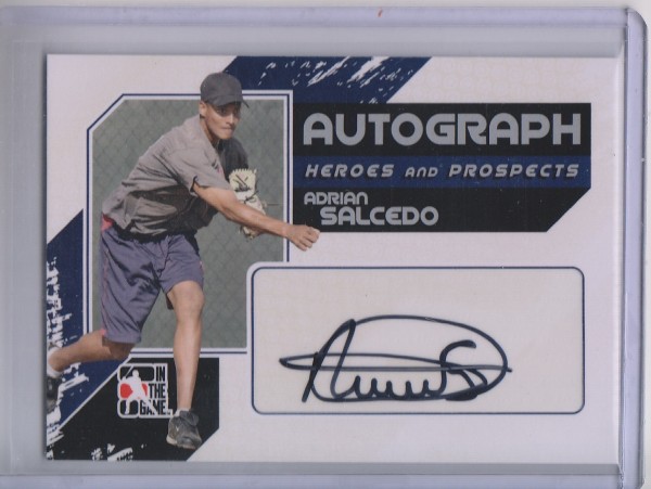 2011 ITG Heroes and Prospects Full Body Autographs Silver #AS Adrian Salcedo