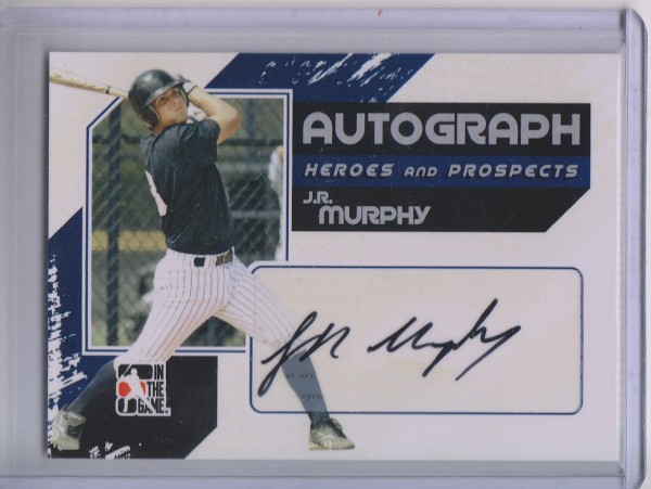2011 ITG Heroes and Prospects Full Body Autographs Silver #JRM J.R. Murphy