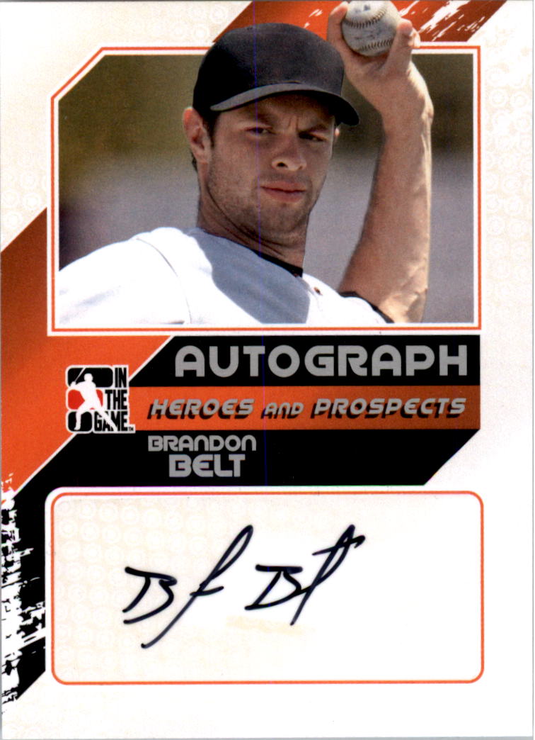 2011 ITG Heroes and Prospects Close Up Autographs Silver #BB2 Brandon Belt