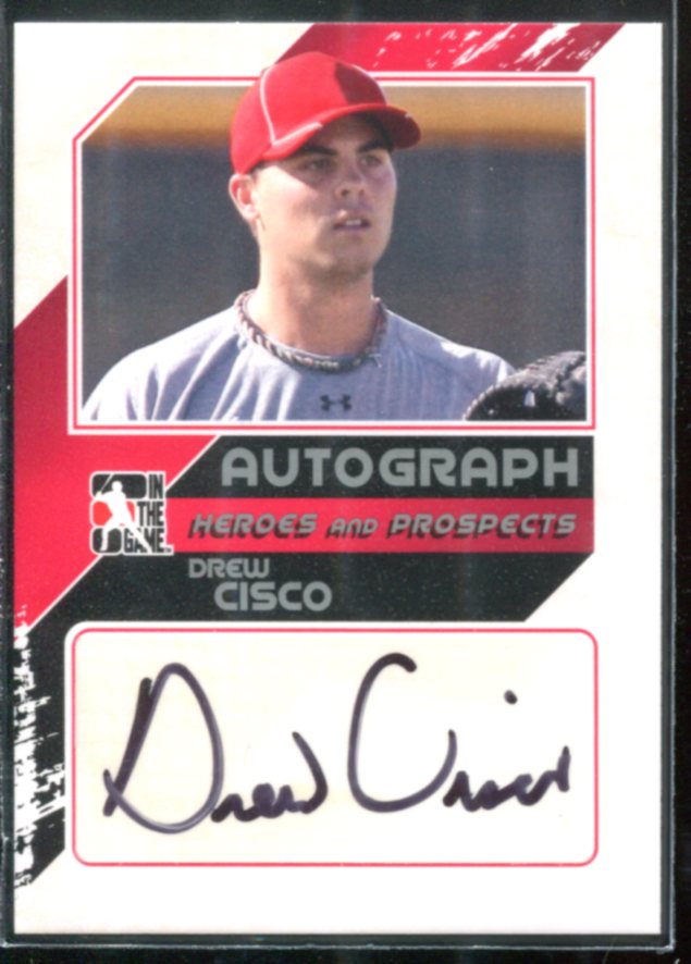 2011 ITG Heroes and Prospects Close Up Autographs Silver #DC2 Drew Cisco