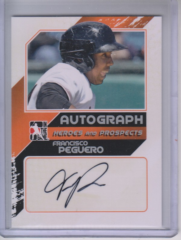 2011 ITG Heroes and Prospects Close Up Autographs Silver #FP2 Francisco Peguero