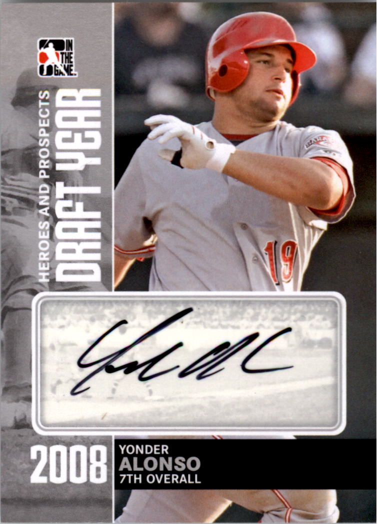 2011 ITG Heroes and Prospects Draft Year Autographs Silver #YA Yonder Alonso