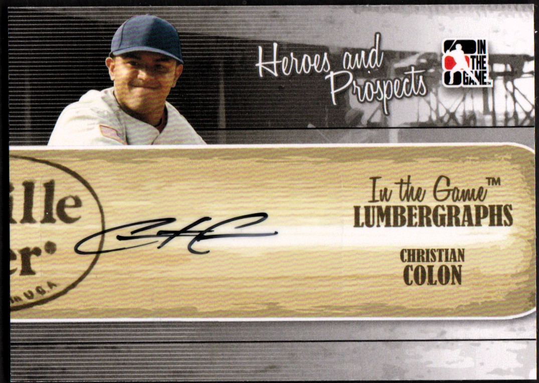 2011 ITG Heroes and Prospects Lumbergraphs Autographs #CC Christian Colon