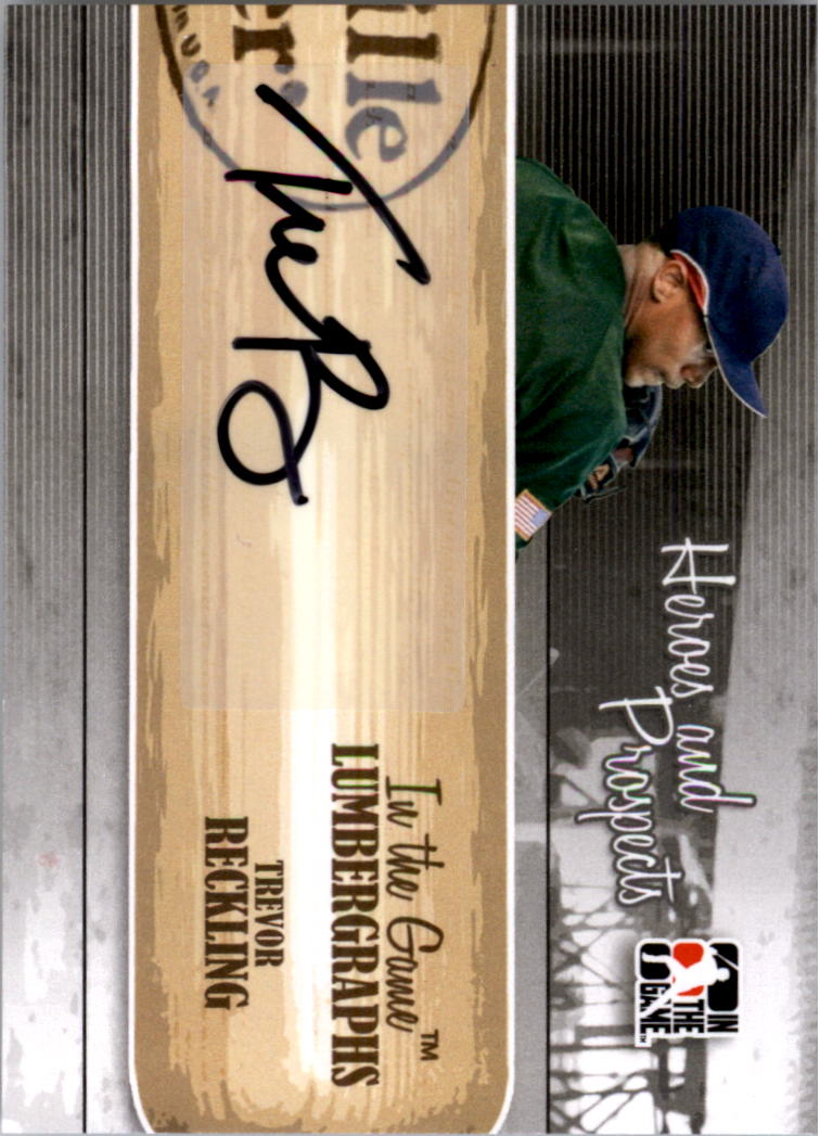 2011 ITG Heroes and Prospects Lumbergraphs Autographs #TR Trevor Reckling