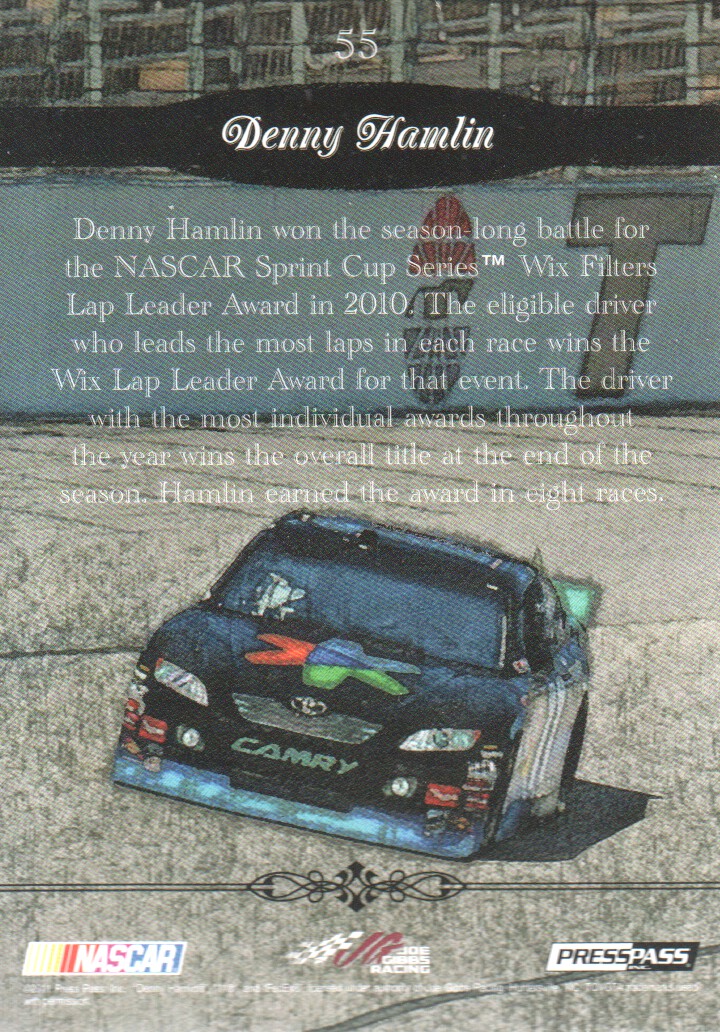 2011 Press Pass Eclipse #55 Denny Hamlin HS back image