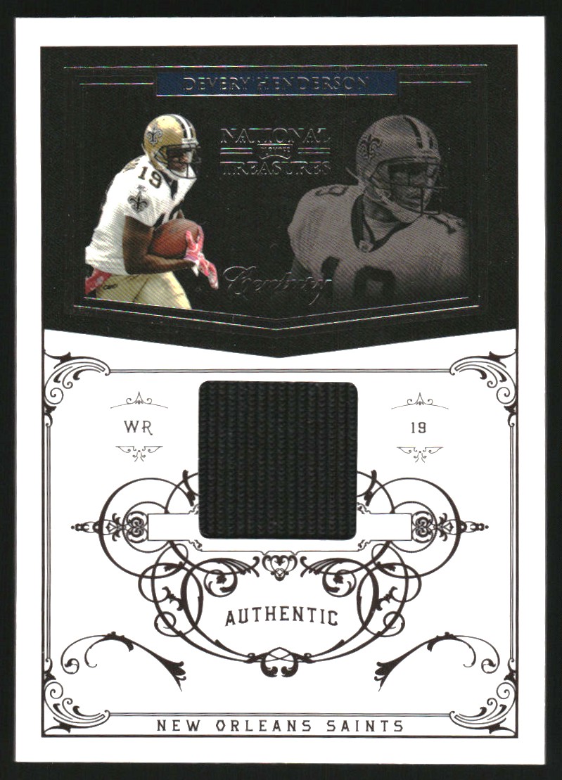 2010 Playoff National Treasures Century Material #90 Devery Henderson/99