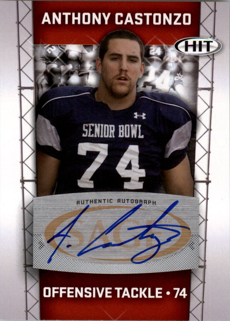 Autógrafos de fútbol americano Sage Hit 2011 auto tú eliges - Imagen 5 de 21