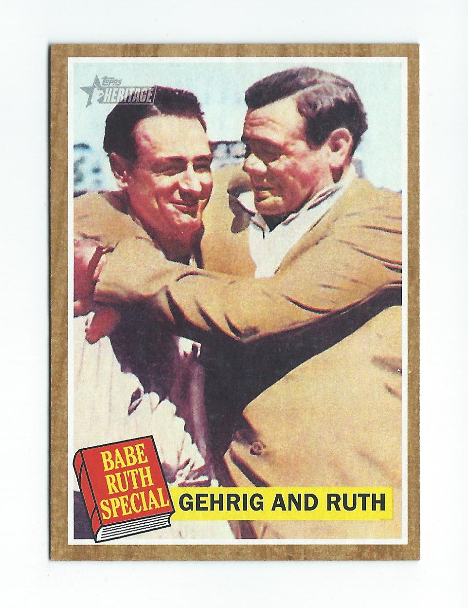 2011 Topps Heritage #140A Babe Ruth/Gehrig And Ruth