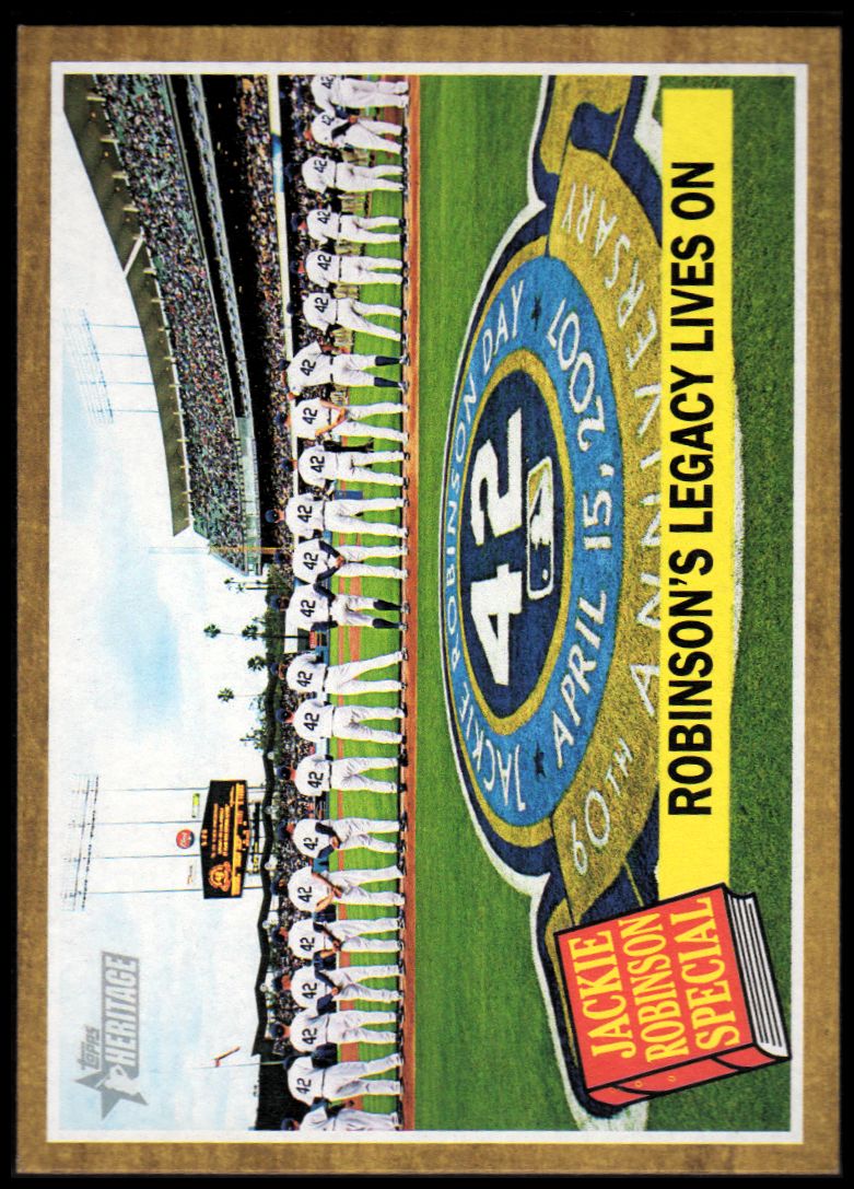 2011 Topps Heritage #141B Jackie Robinson/Legacy Lives On SP
